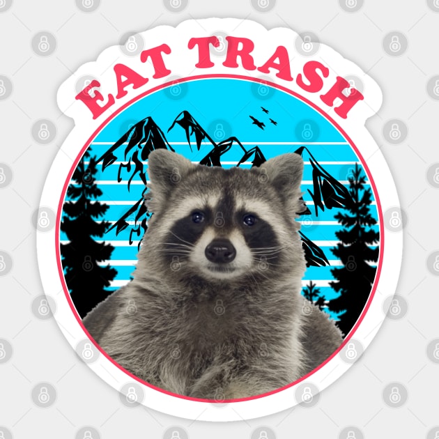 Eat Trash Sticker by ManulaCo